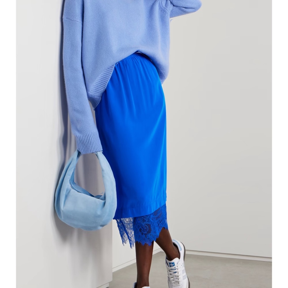 Sea Lorraine Skirt XS cobalt blue NEW